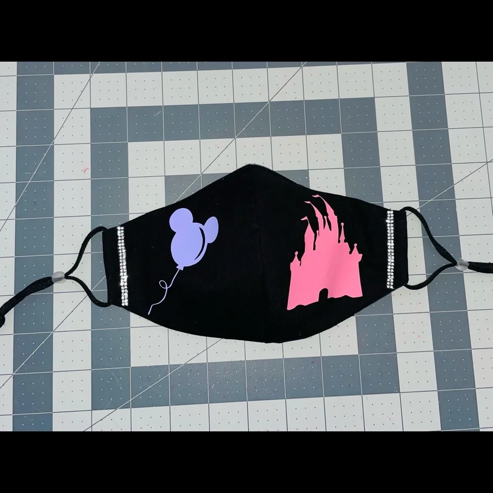 Disney castle face mask Mickey balloon